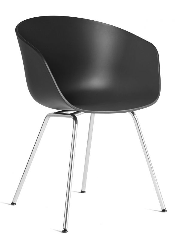 About A Chair AAC26 / AAC 26 Stuhl SCHWARZ / CHROM Hay MÄNGELEXEMPLAR